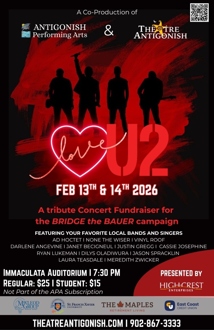 Love U2 - A Tribute Concert | St. Francis Xavier University